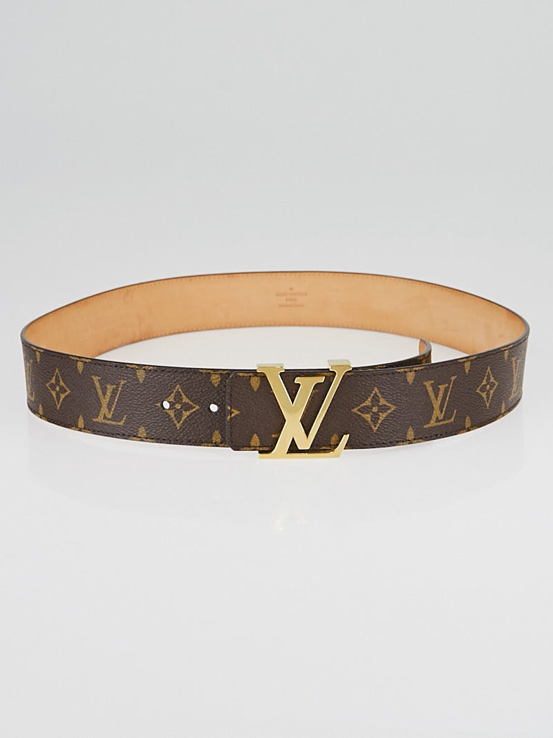 Louis Vuitton Monogram Canvas LV Initials Belt Size 90/36 - Yoogi's Closet