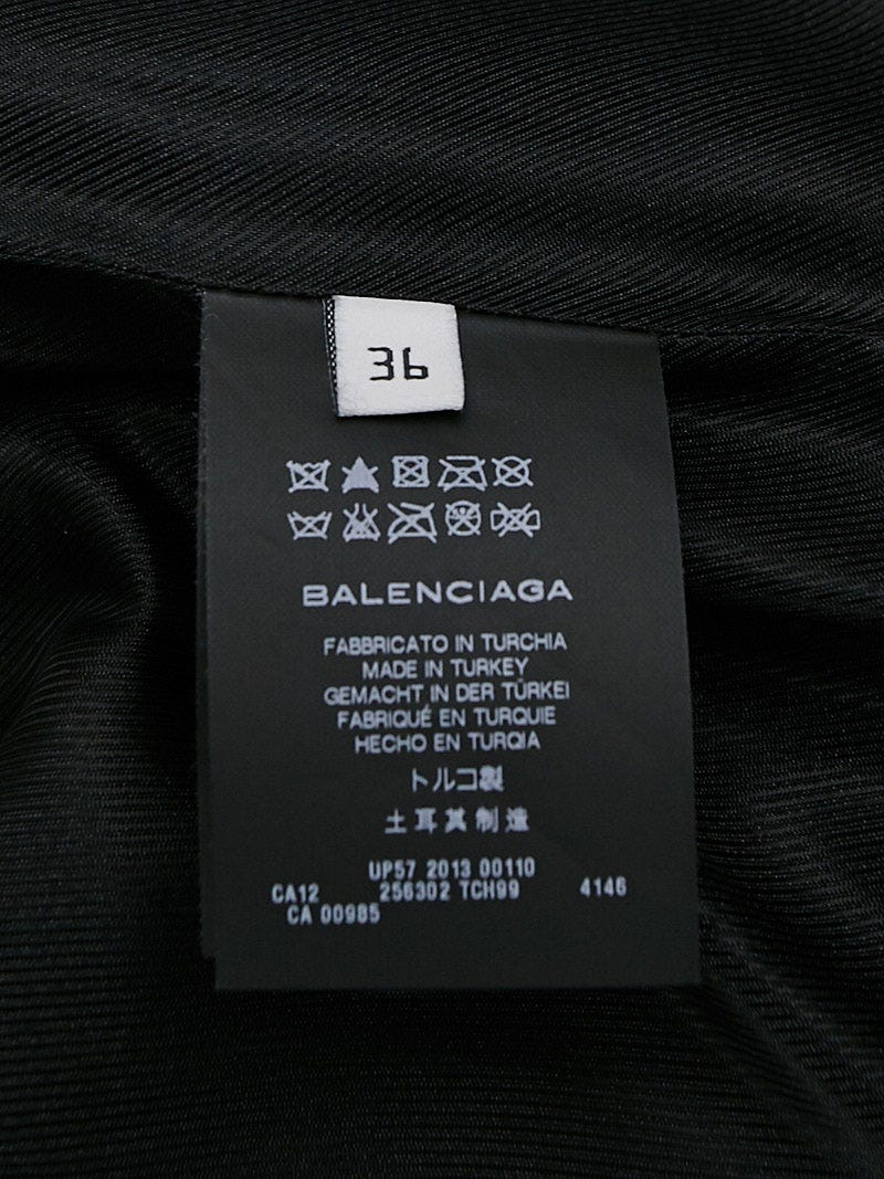 Balenciaga Dark Blue Leather Moto Size 4/36 Yoogi's