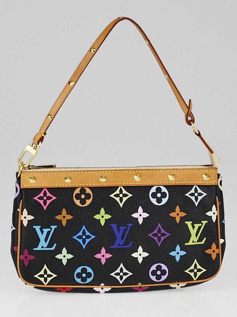 Louis Vuitton Black Multicolore Monogram Canvas Accessories Pochette Bag -  Yoogi's Closet