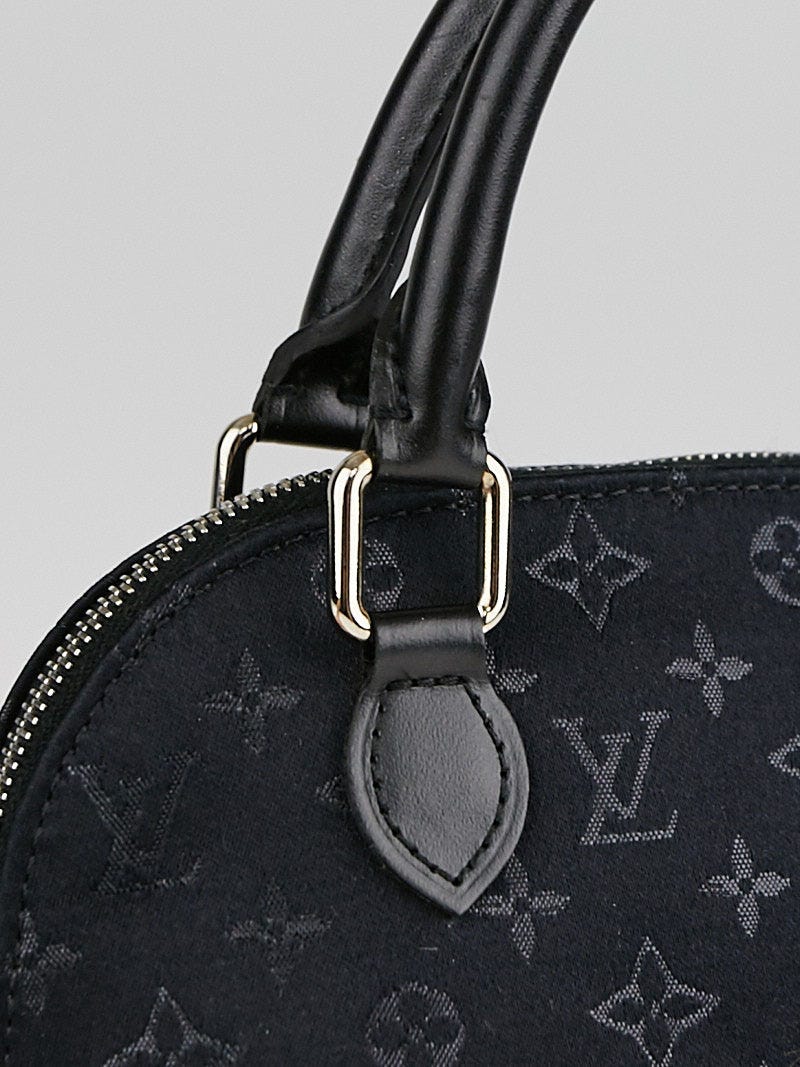 Alma silk mini bag Louis Vuitton Grey in Silk - 18727139