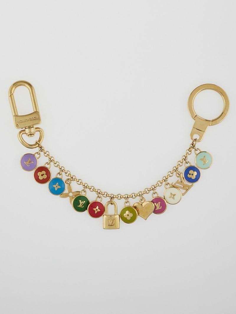 Louis Vuitton Pastilles Key Chain Bag Charm Multicolor