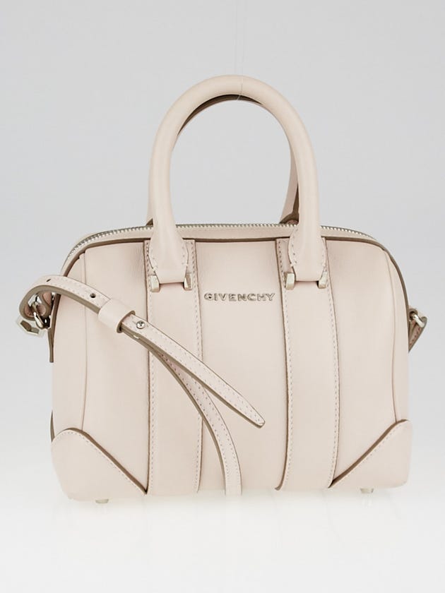 Givenchy Pink Smooth Calfskin Leather Micro Lucrezia Duffle Bag