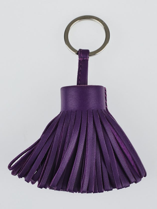 Hermes Anemone Lambskin Leather Carmen Key Ring