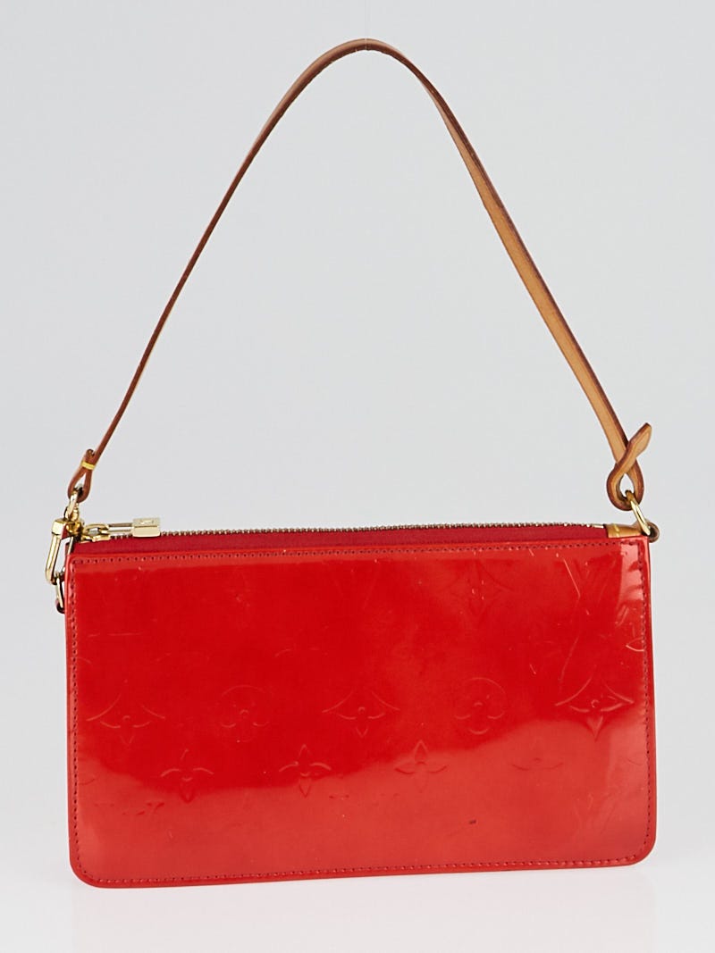 Louis Vuitton Red Monogram Vernis Lexington Pochette Bag - Yoogi's Closet