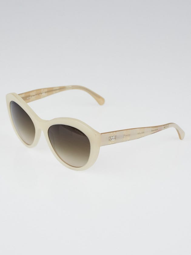 Chanel Pale Beige Frame and Lace Sunglasses - 5294