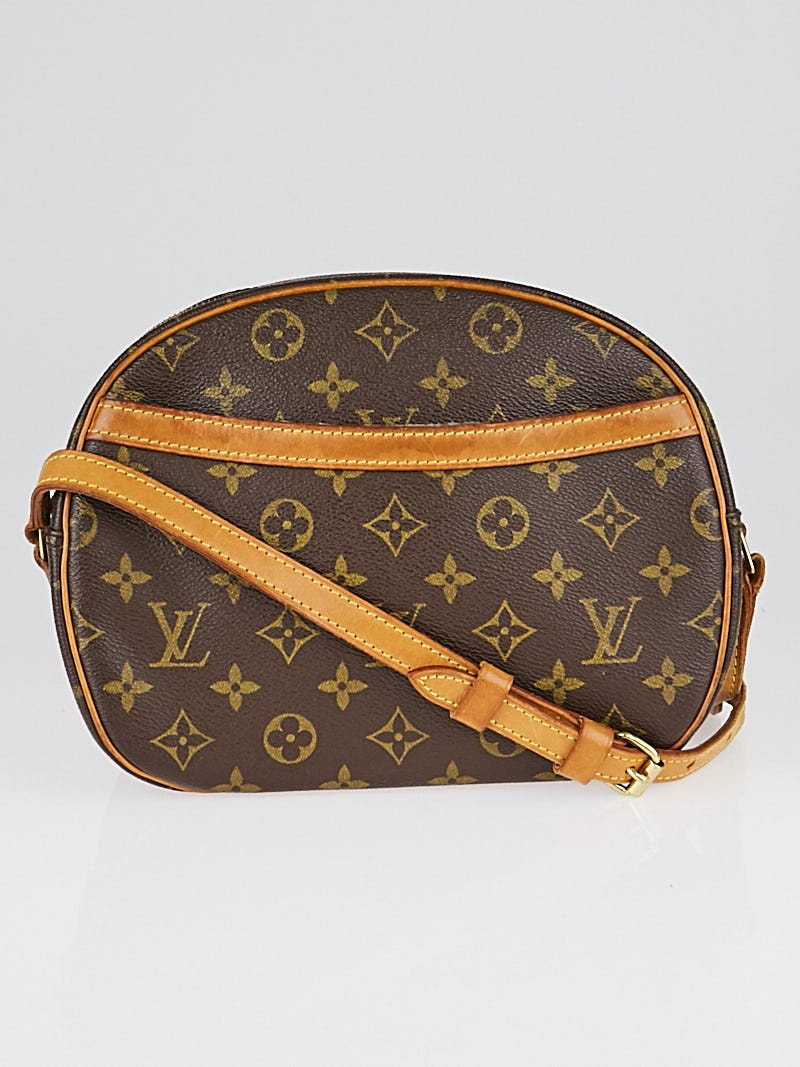 Authentic Louis Vuitton Blois Leather Crossbody Bag Monogram Signature  Purse