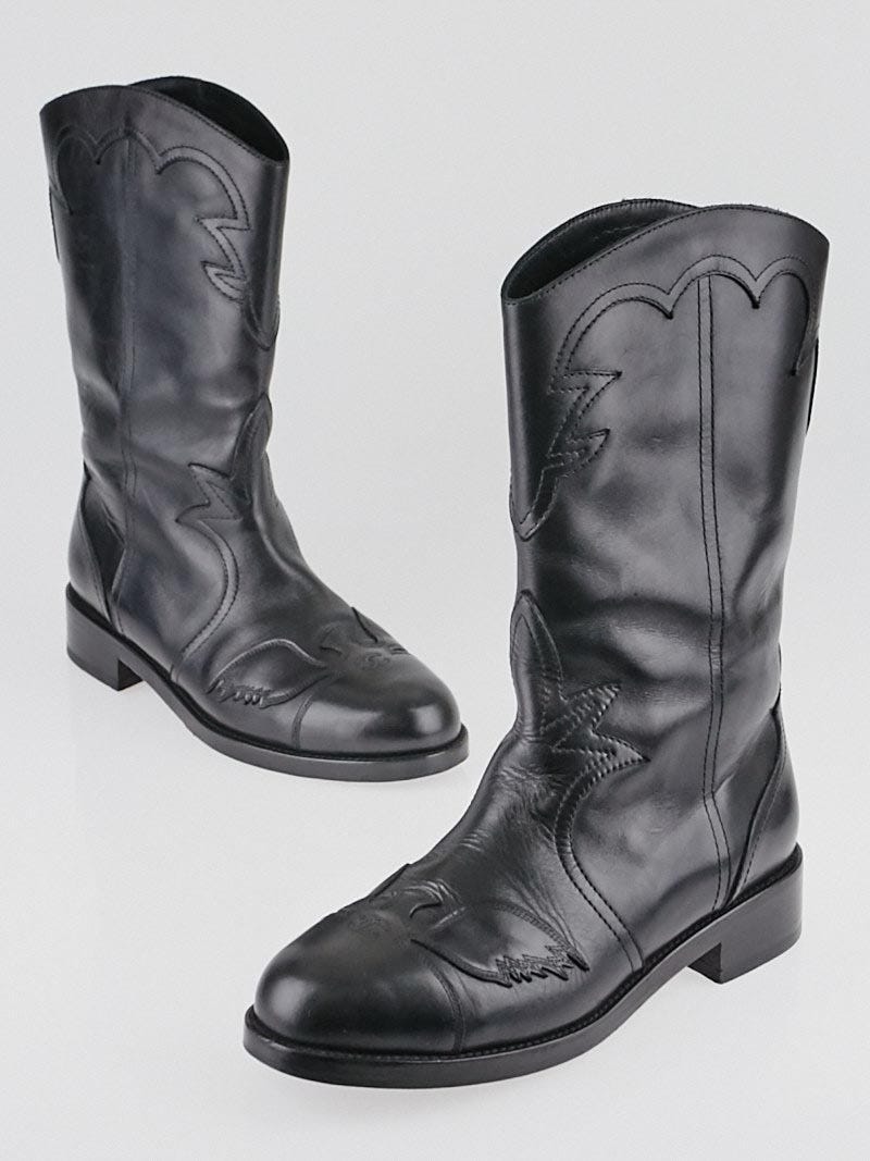 Chanel best sale western boots