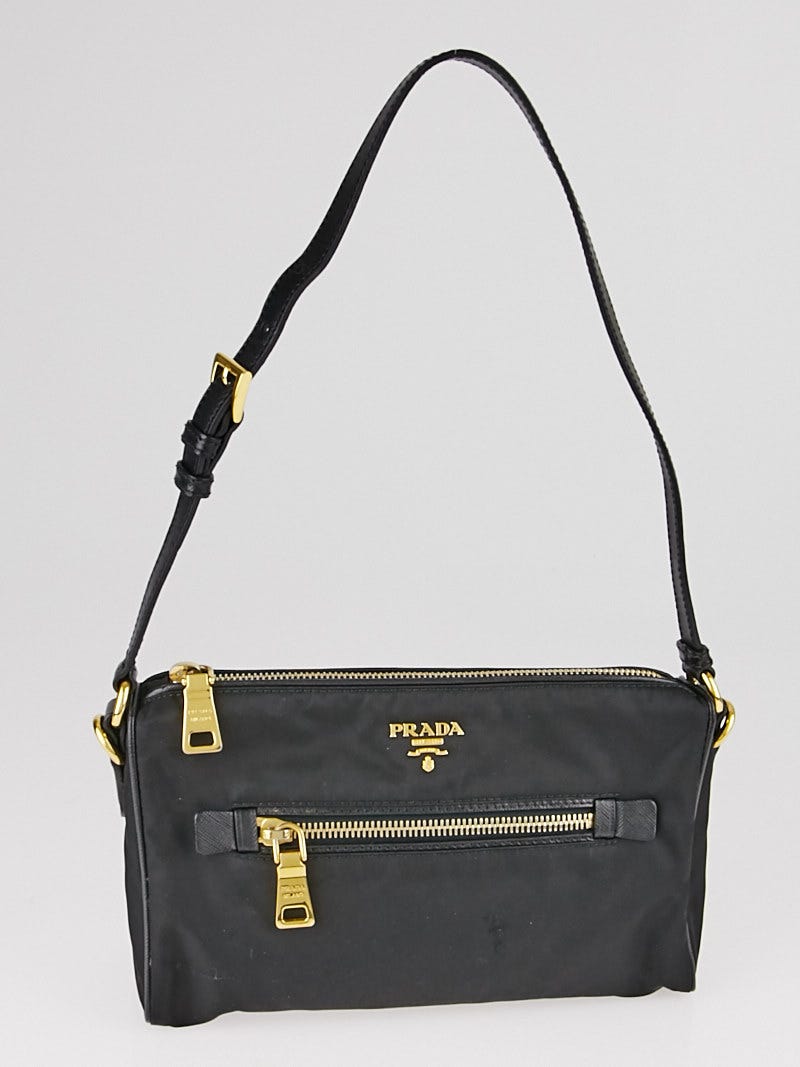 PRADA Nylon And Saffiano Leather Crossbody Bag