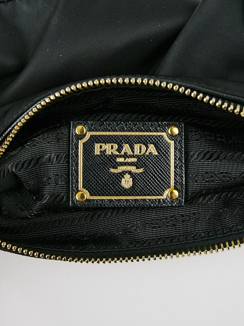 PRADA+BN1834+Women%27s+Tessuto+Saffiano+Nylon+and+Leather+Shoulder