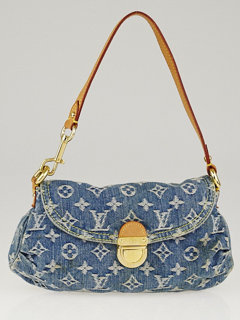 Louis Vuitton mini monogram denim Pleaty handbag 