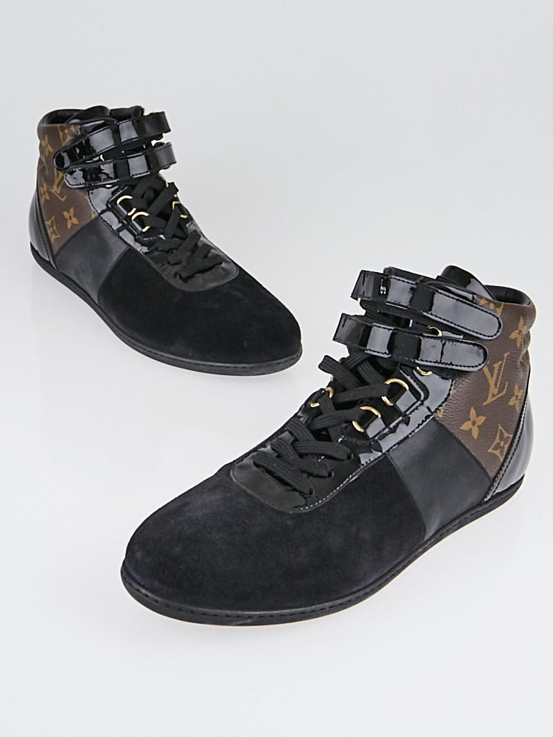 Louis Vuitton Monogram Canvas and Black Suede Move UP Sneakers