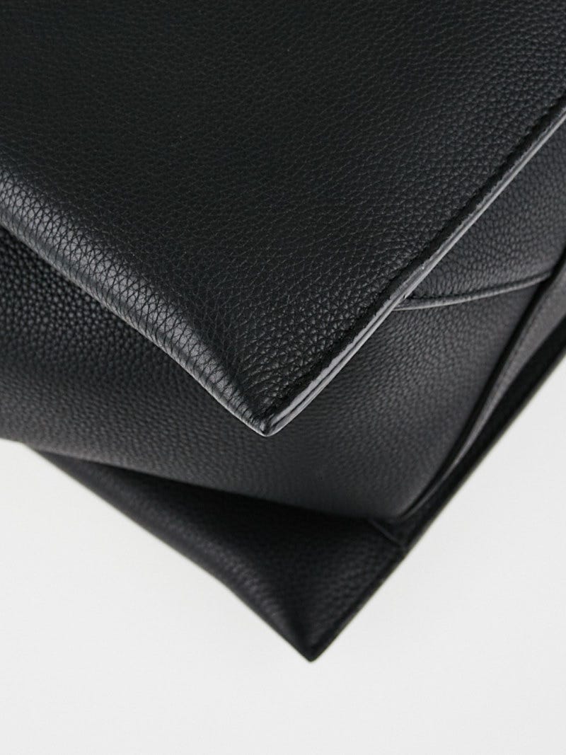 Celine Black Baby Grained Calfskin Leather Medium Tri-Fold