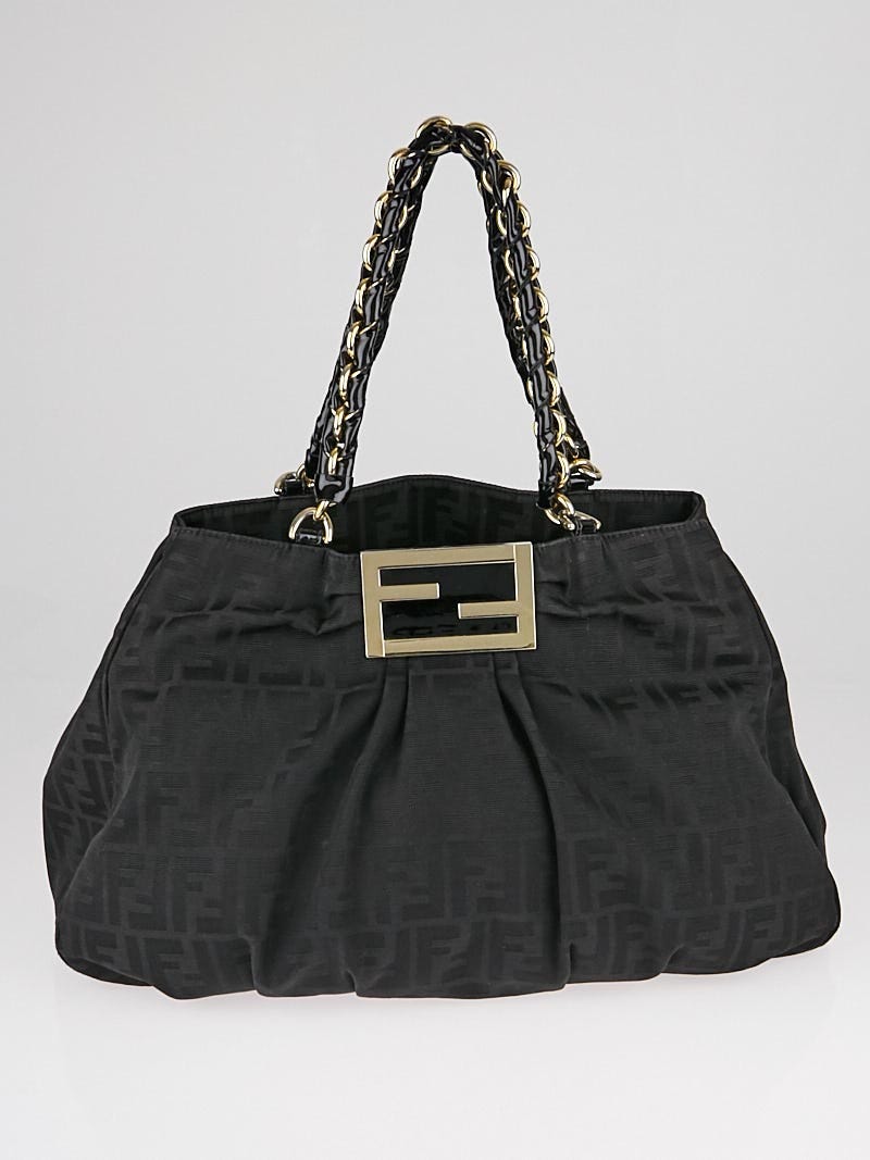 Fendi Mia Zucca Print Canvas Shoulder Bag