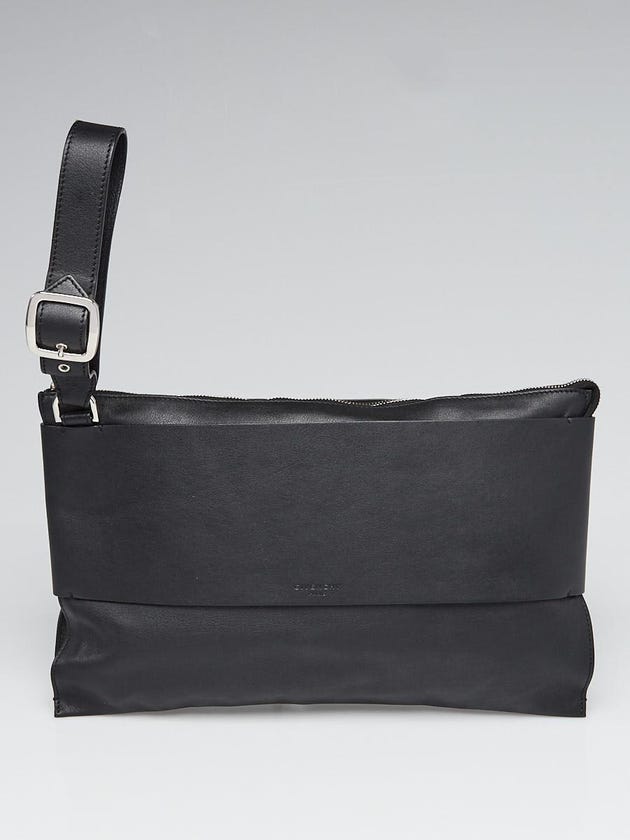 Givenchy Black Leather Wristlet Clutch Bag