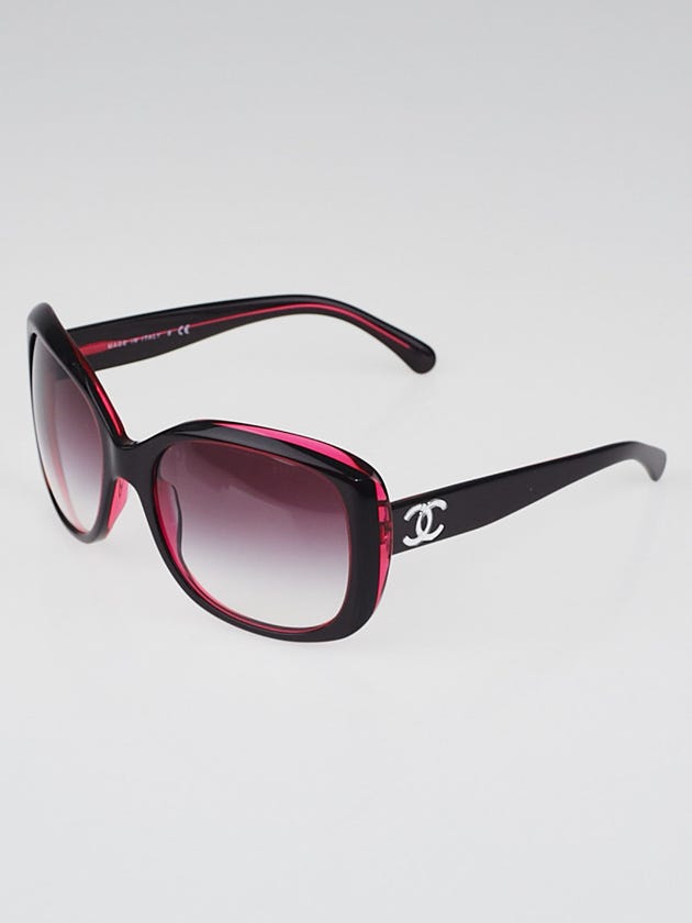 Chanel Red Acetate Frame CC Logo Sunglasses-5183