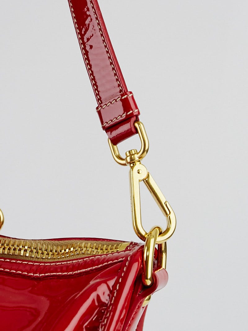 Prada Rosso Vernice Leather Zip East/West Top Handle Bag Prada Rosso Vernice Leather Zip East/West Top Handle Bag