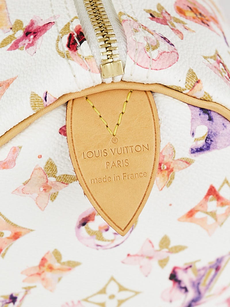 Louis Vuitton Limited Edition Richard Prince Watercolor Aquarelle Monogram  Canvas Speedy 35 Bag - Yoogi's Closet
