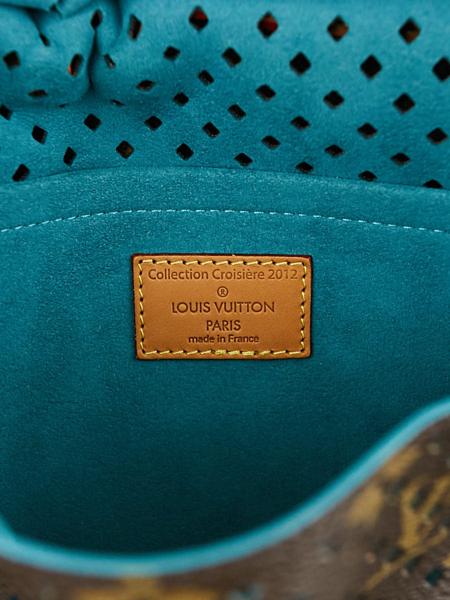 Louis Vuitton Flore Saumur Handbag Perforated Leather Pink 1559802