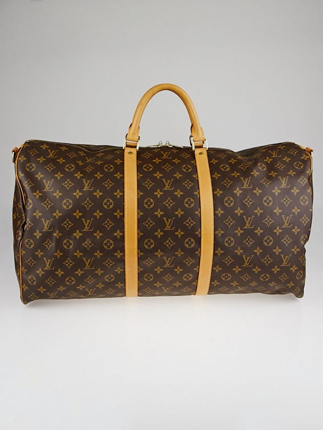 Louis Vuitton Monogram Canvas Keepall Bandouliere 60 Bag w/o Strap