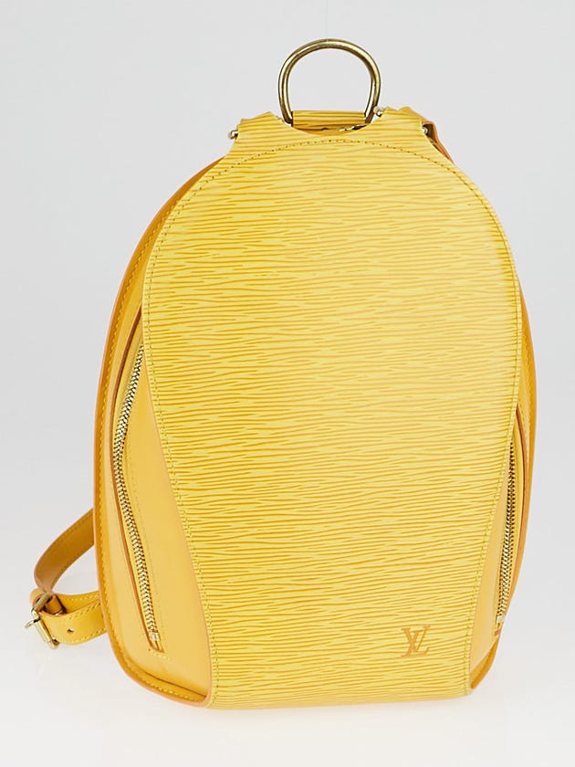 Louis Vuitton Yellow Tassil Epi Leather Mabillon Backpack Bag