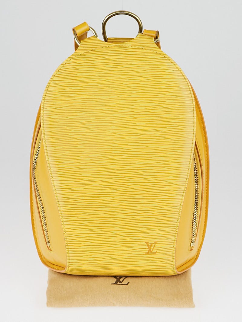 Louis Vuitton Yellow Epi Leather Mabillon Backpack Bag - Yoogi's