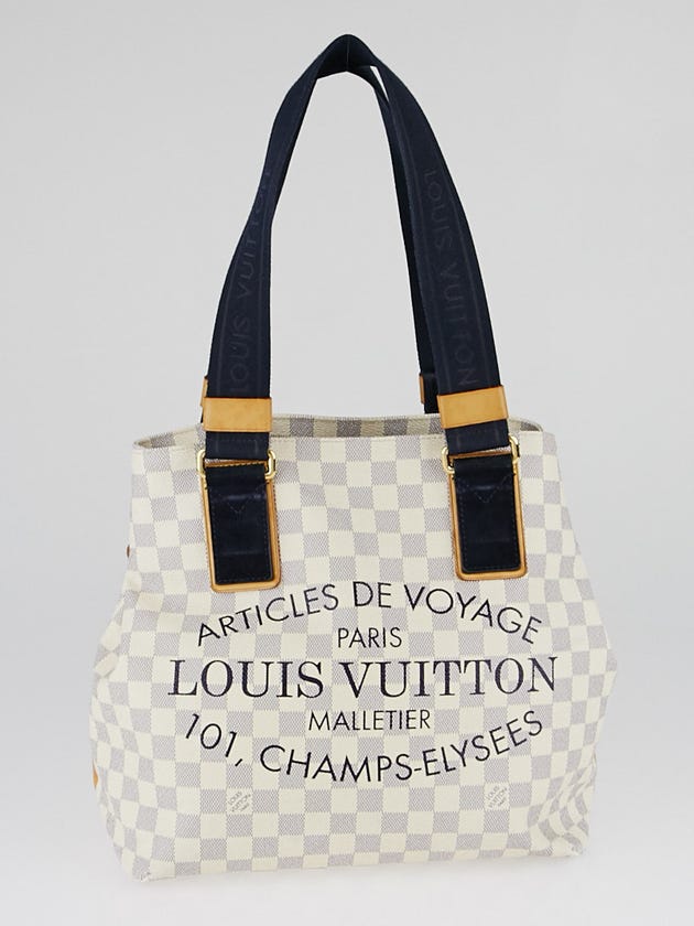 Louis Vuitton Limited Edition Damier Azur Canvas Beach Cabas PM Bag