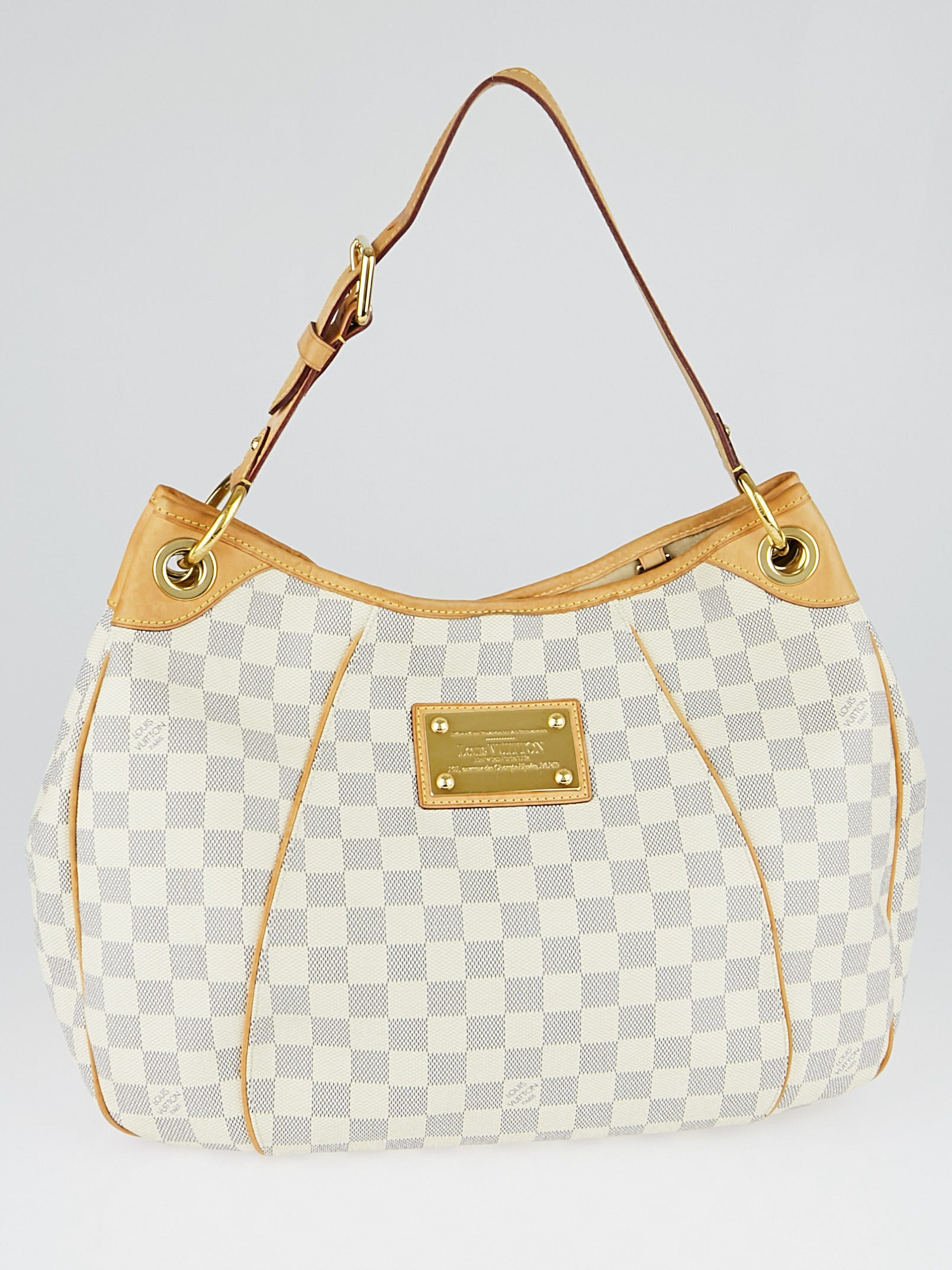 Louis Vuitton Galliera Pm White Damier Azur Canvas Shoulder Bag