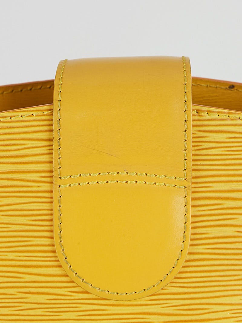 Sold at Auction: Louis Vuitton, Louis Vuitton Tassil Yellow Epi Leather ' Cluny' Bag