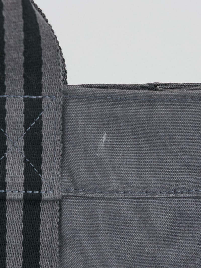 Hermès Fourre Tout Bag Grey/Black Pm 10her630 Grey Canvas Tote