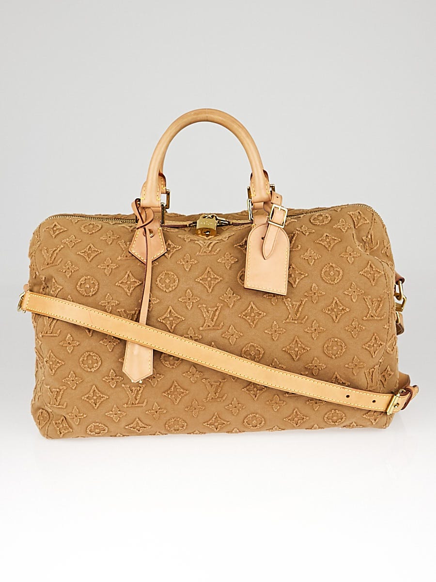 Louis Vuitton Limited Edition Caramel Monogram Stone Speedy Bandouliere 35  Bag - Yoogi's Closet