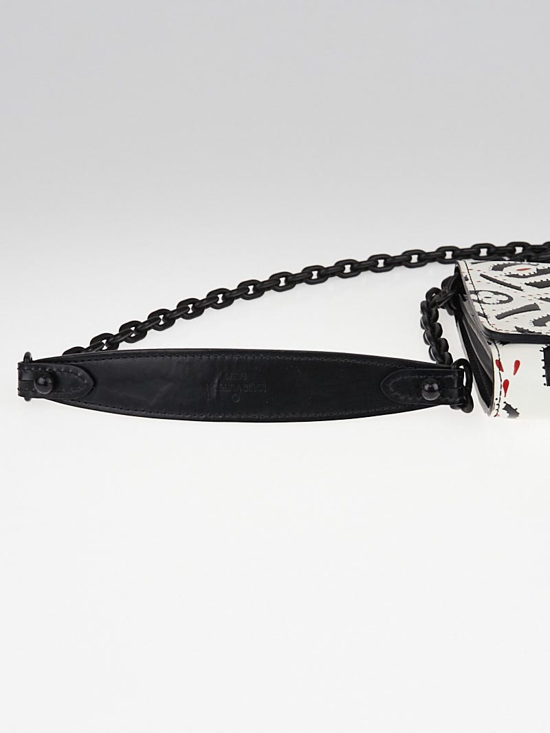 Twist chain leather handbag Louis Vuitton Black in Leather - 30609876
