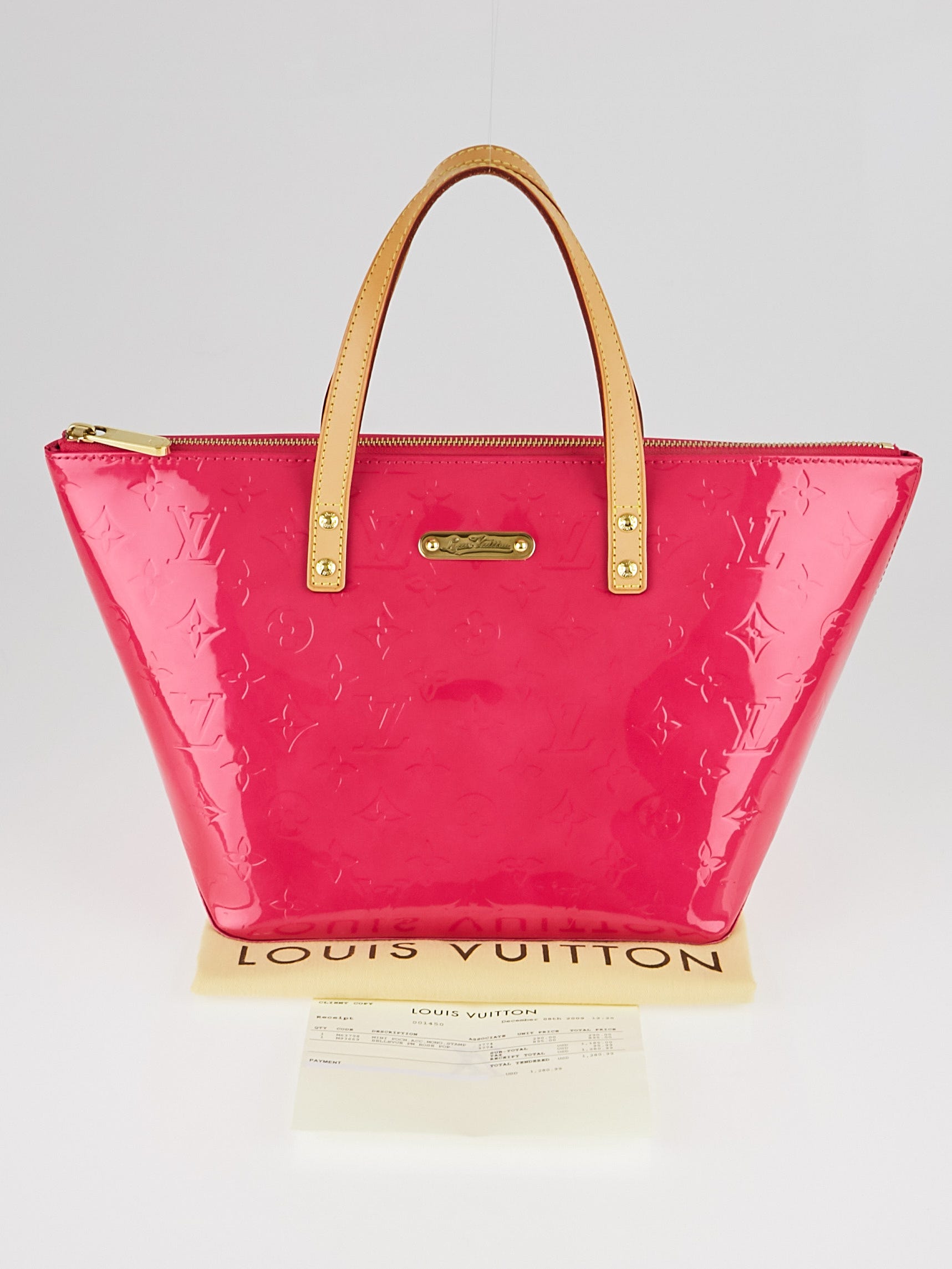 Louis Vuitton Louis Vuitton Bellevue PM Red Vernis Leather Handbag