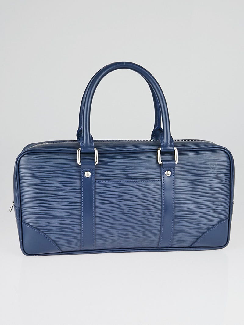 Louis Vuitton Speedy Epi 30 Myrtille Blue in Leather with Silver