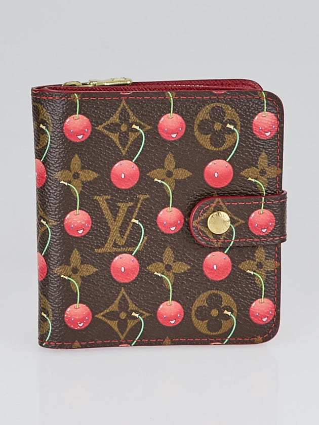 Louis Vuitton Limited Edition Monogram Cerises Compact Zippy Wallet