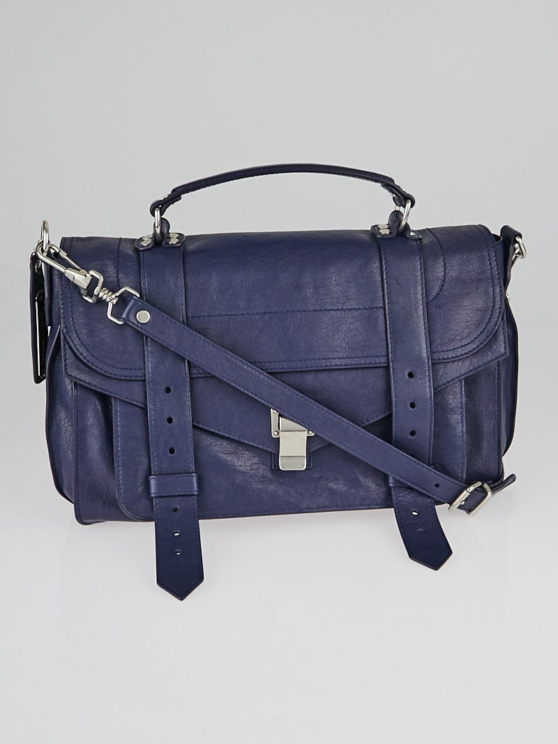 Proenza Schouler Indigo Leather Medium PS1 Satchel Bag Yoogi s