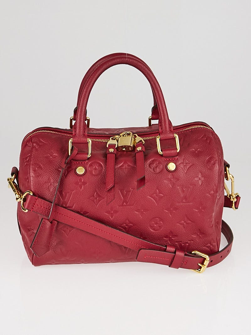 Louis Vuitton Rose Jaipur Monogram Empreinte Leather Speedy 25 Bandouliere Bag
