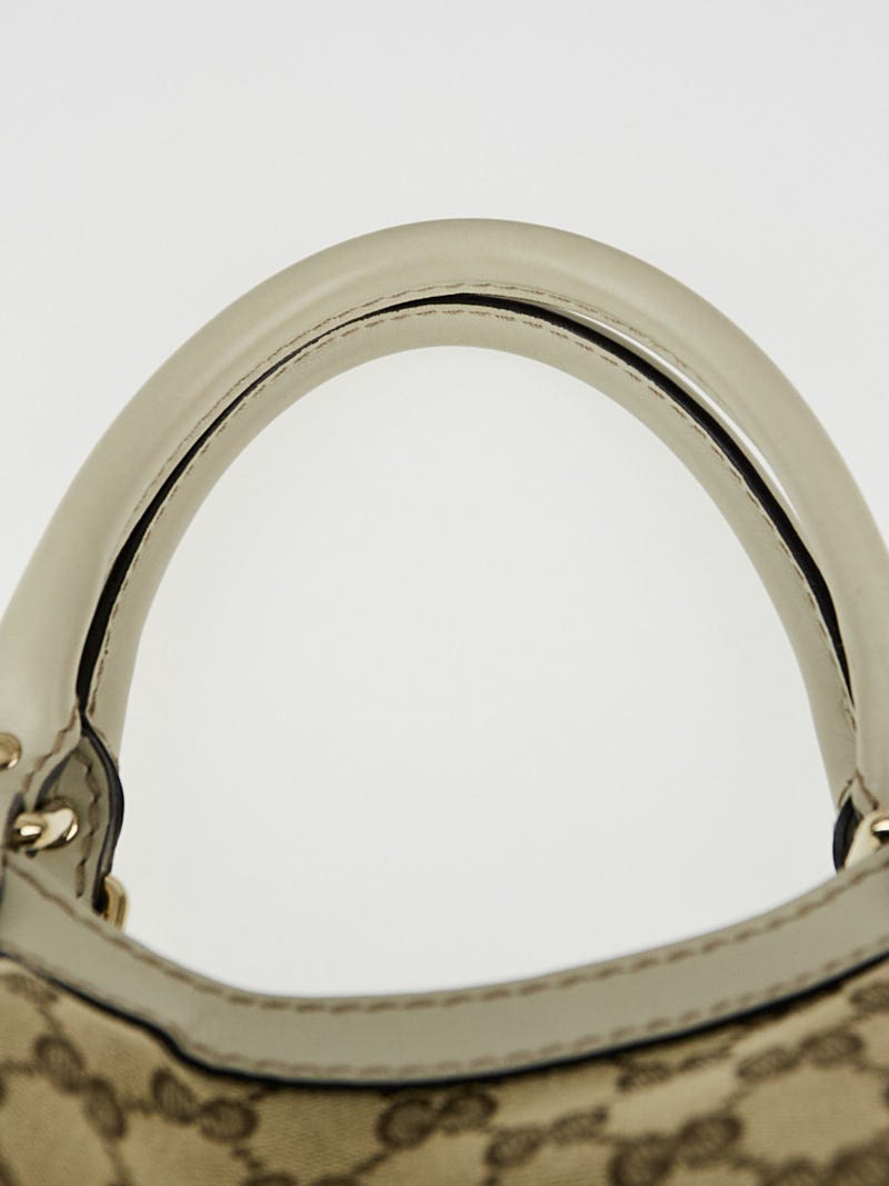 Gucci Beige/White GG Canvas Medium Sukey Tote Bag | Yoogi's Closet