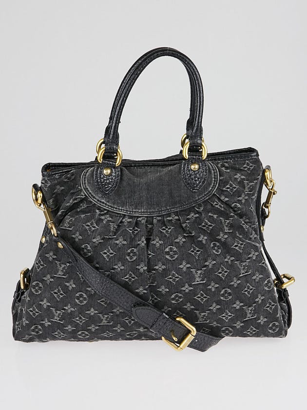 Louis Vuitton Black Denim Monogram Denim Neo Cabby GM Bag