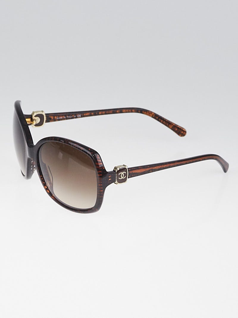 Chanel Brown Frame Brown Gradient Tint Oversize CC  display picture 1