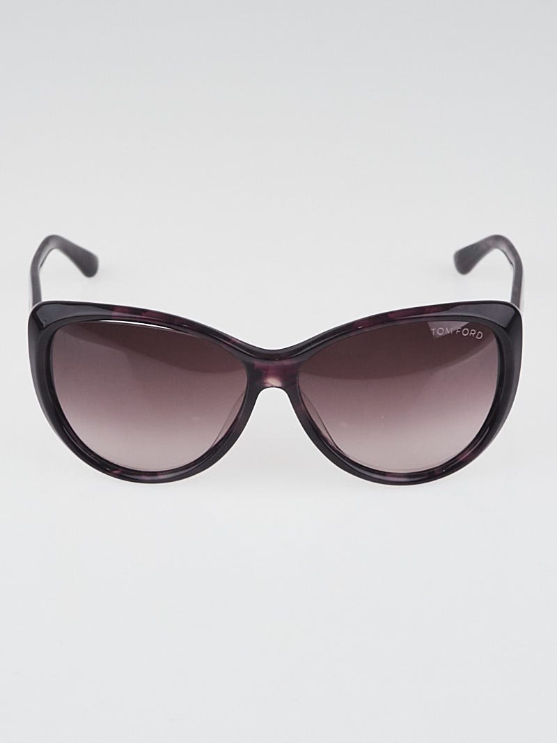 Tom Ford Purple Tortoise Acetate Frame Gradient Tint Malin Sunglasses-TF230  - Yoogi's Closet