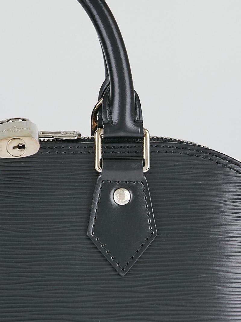 Authentic Louis Vuitton Epi Alma PM Hand Bag Black M40302 LV 6695G