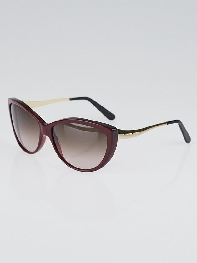 Alexander McQueen Red Acetate Frame Cat-Eye Sunglasses - 4147