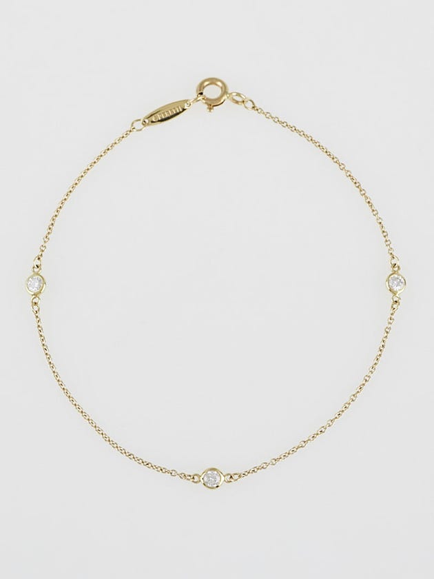 Tiffany & Co. 18k Gold and Diamond Elsa Peretti Diamonds by the Yard Bracelet