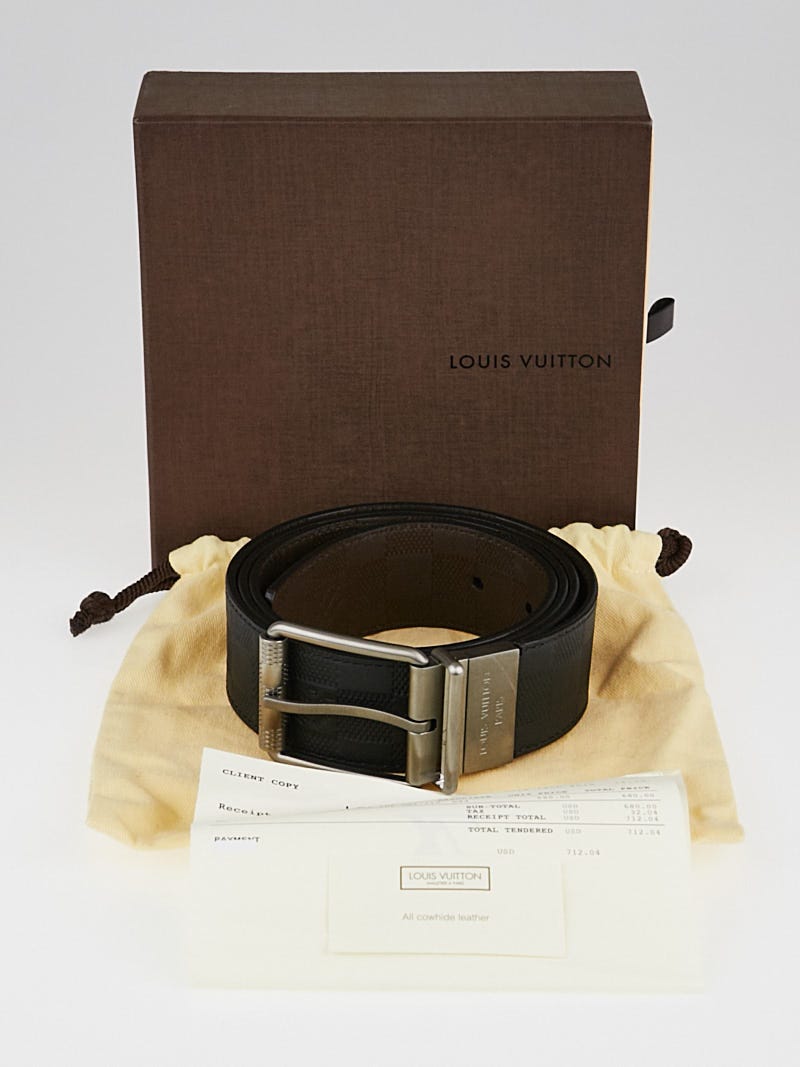 Louis Vuitton Black/Brown Damier Infini Leather Reversible 40mm Belt -  Yoogi's Closet