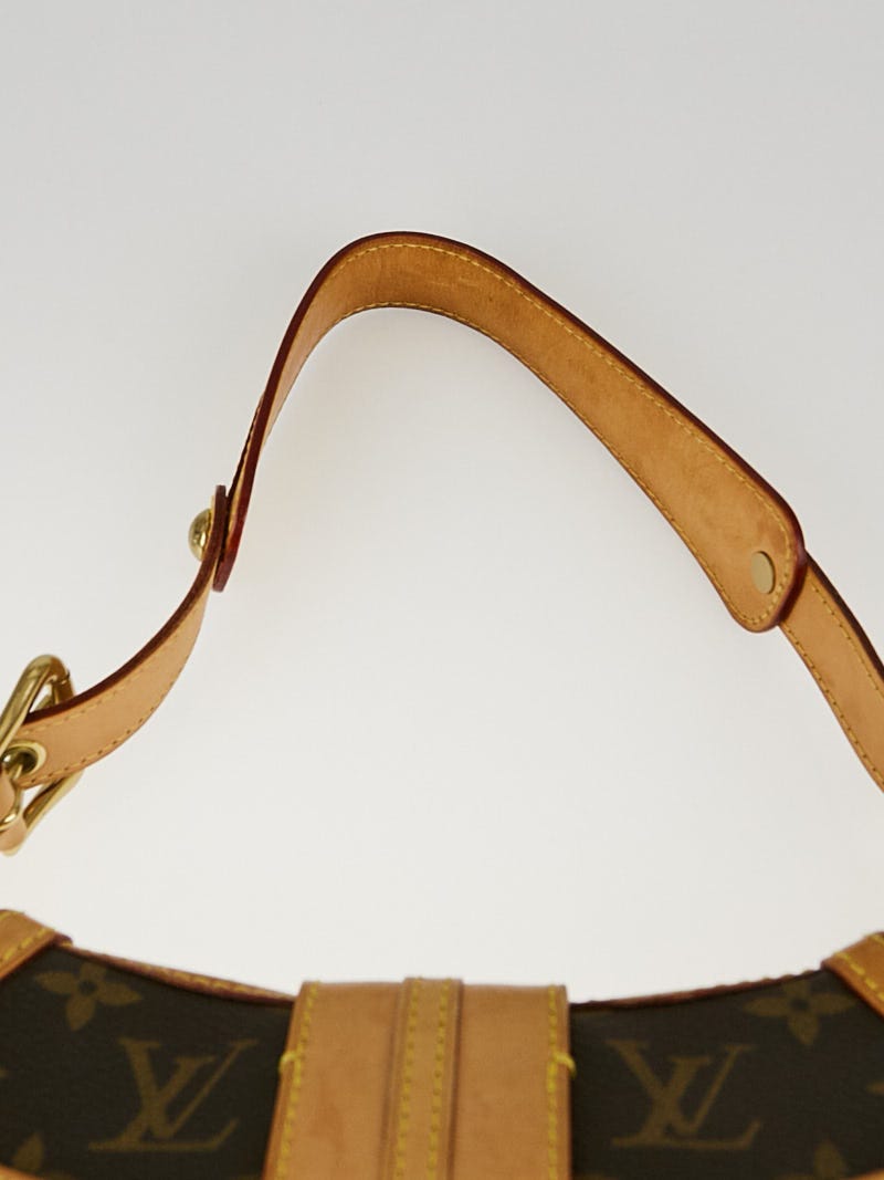 Louis Vuitton Pleated Leonor Monogram Canvas Leather Handbag