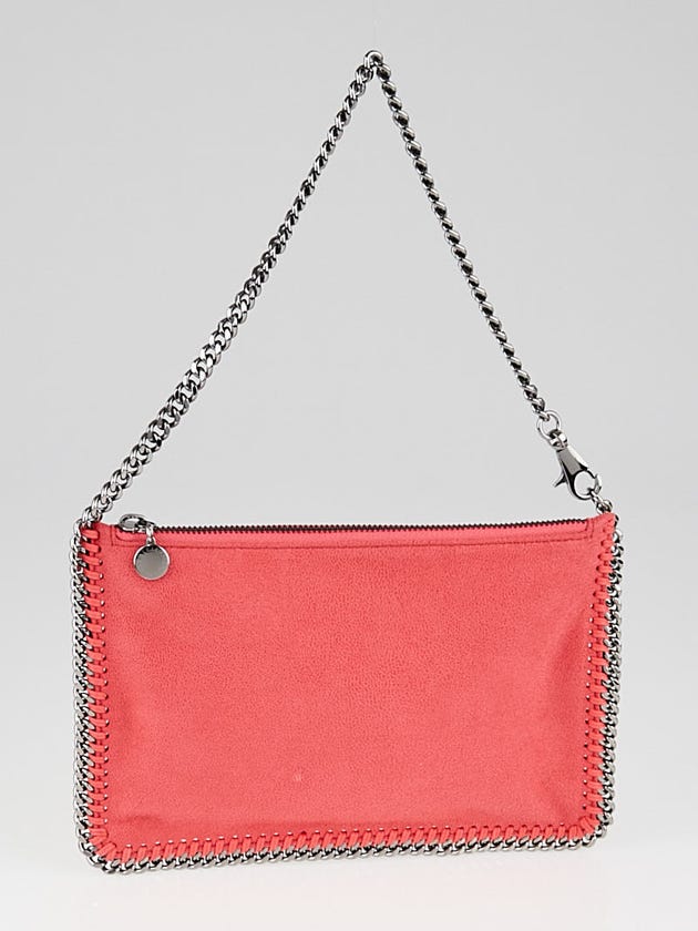 Stella McCartney Pink Shaggy Dear Faux-Leather Falabella Purse Bag
