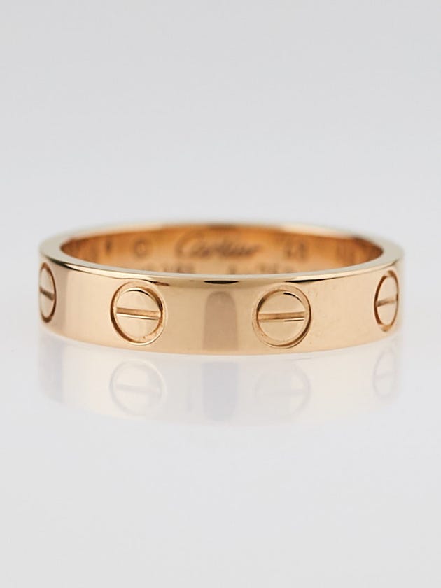 Cartier 18k Pink Gold LOVE Ring Size 4.25/48