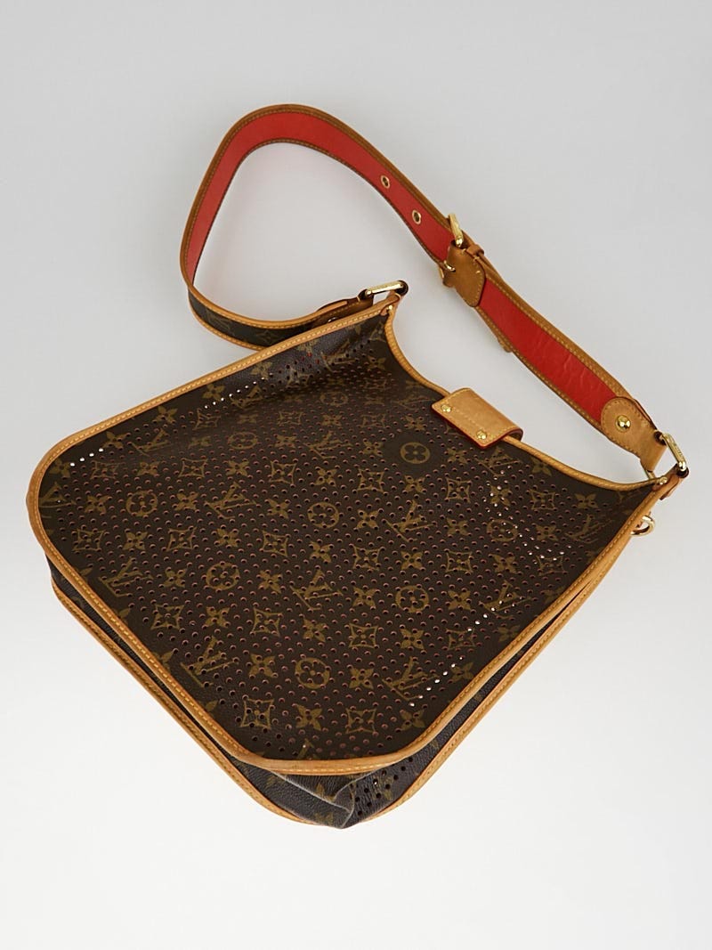 Auth Louis Vuitton Monogram Perforated Musette purple Limited Edition  1E100030n