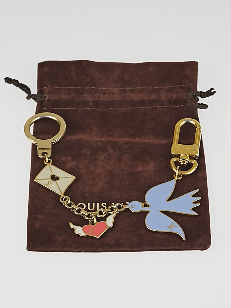 Louis Vuitton Love Birds Key Chain and Bag Charm - Yoogi's Closet