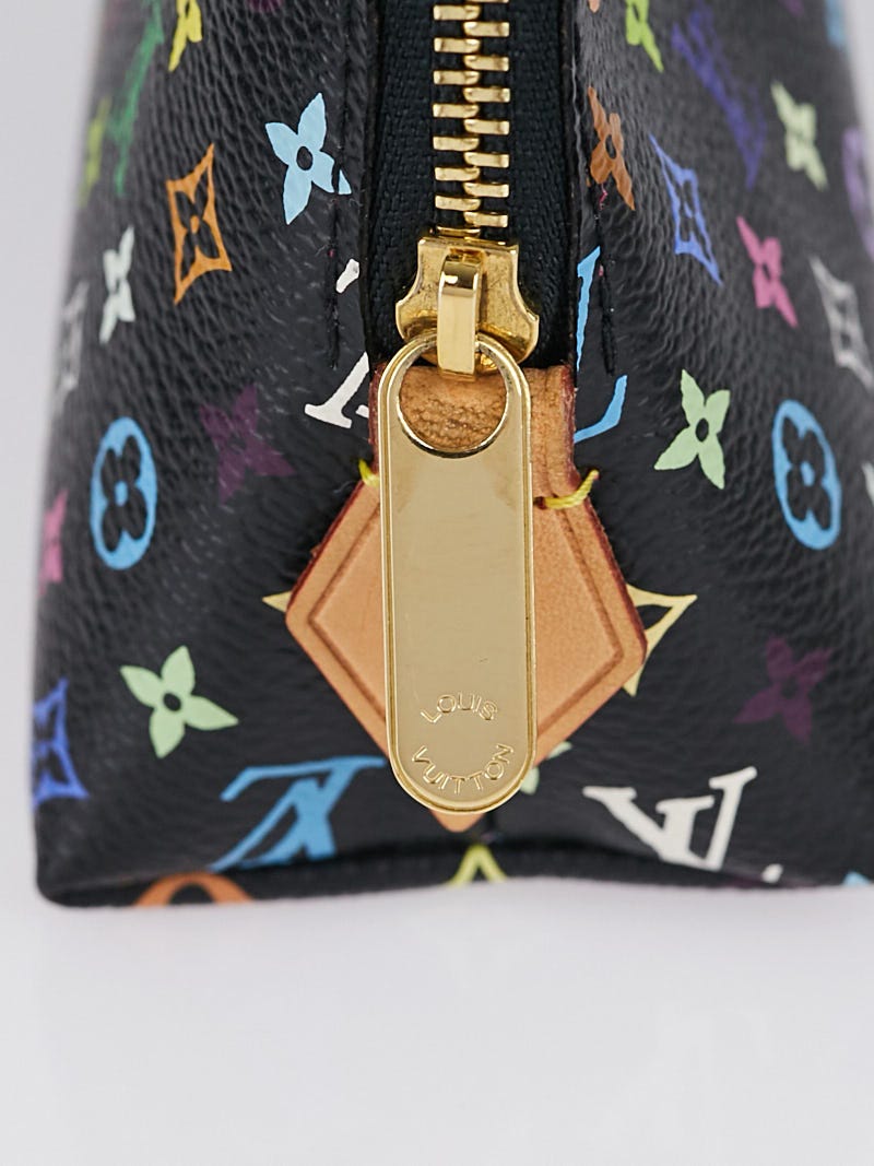 Louis Vuitton Black Monogram Multicolor Grenade Cosmetic Case - Yoogi's  Closet